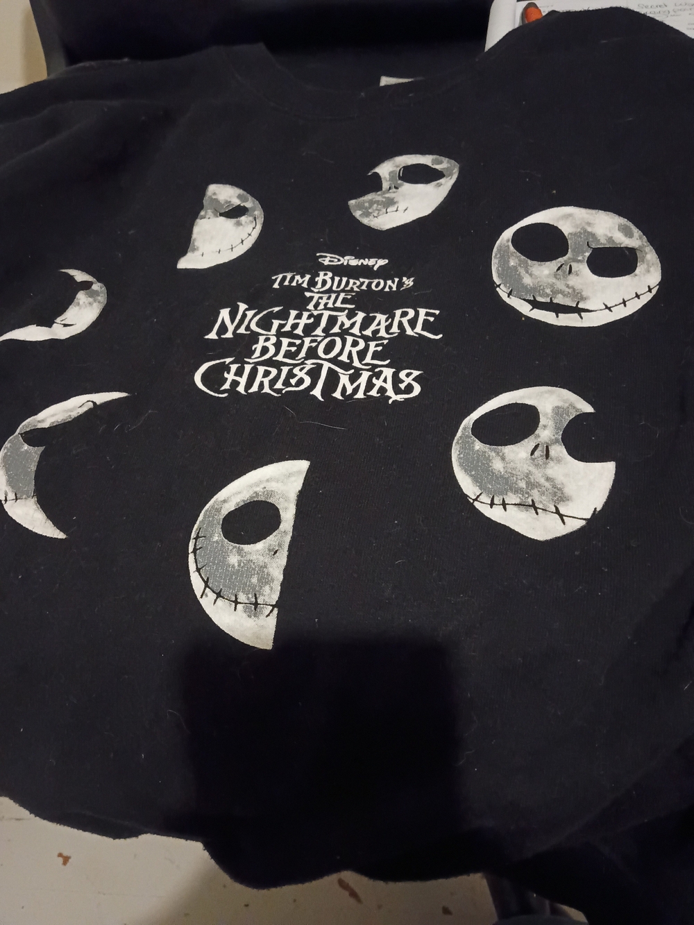 Disney Black The Nightmare Before Christmas Jack Skellington Moon Graphic Tee